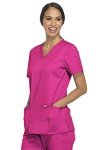 Women's V-Neck Soft Stretch Plus Size Scrubs