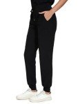 Women’s CozyFit Black Cargo Scrub Pants with Pockets