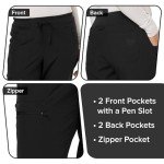 HeartSoul Women's Jogger Medical Scrub Pants - Black