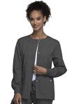 Cherokee Women's Warm Up Scrubs Jacket - Pewter