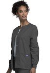 Cherokee Women's Warm Up Scrubs Jacket - Pewter