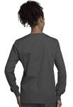 Cherokee Women's Warm Up Scrubs Jacket - Pewter