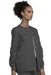 Cherokee Women's Warm Up Scrubs Jacket - Pewter