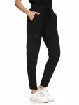CozyFit Women's Stretch Jogger Scrub Pants - Black