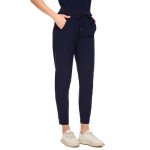 CozyFit Women's Navy Blue V-Neck Scrub Set