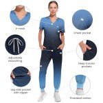 Women's UnionMed Tech Scrubs Set with Joggers