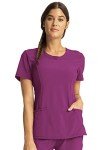 Cherokee Infinity Round Neck Scrub Tops, Orchid