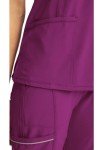 Cherokee Infinity Round Neck Scrub Tops, Orchid