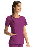 Cherokee Infinity Round Neck Scrub Tops, Orchid