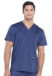 Cherokee Men's V-Neck Scrub Top with Pockets