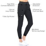 Unisex 4-Way Stretch Jogger Scrub Pants - Black