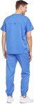 MediChic Men's Stretch V-Neck Scrub Set