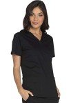 Women's Core Stretch V-Neck Scrub Top, Black