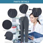 VIAOLI Women's V-Neck Scrub Set with Pockets