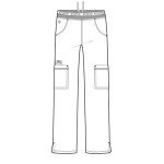 Med Couture Women's Ultra-Soft Yoga Pull-On Scrub Pant