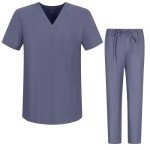MISEMIYA Unisex Medical Scrubs Set - Top & Pants