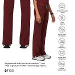 Burgundy Women’s FIGS Kade Cargo Scrub Pants