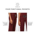 Burgundy Women’s FIGS Kade Cargo Scrub Pants
