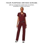Burgundy Women’s FIGS Kade Cargo Scrub Pants