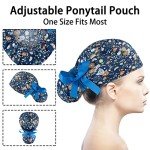 Adjustable Bouffant Scrub Caps for Women