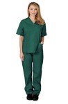 True Hunter Green Unisex Scrub Set, XL