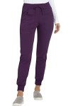 HeartSoul Women's Jogger Scrub Pants - Eggplant