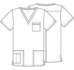 Cherokee Premium Core Stretch V-Neck Scrub Top, Royal