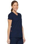 Dickies Women's Navy V-Neck Medical Scrub Top