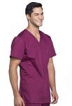 Cherokee Originals Unisex V-Neck Scrub Shirt - Wine