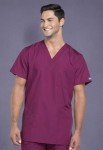 Cherokee Originals Unisex V-Neck Scrub Shirt - Wine