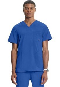 Men's Infinity Cherokee V-Neck Scrub Top - Royal