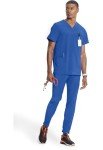 Men's Infinity Cherokee V-Neck Scrub Top - Royal