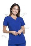 Cherokee Women's Galaxy Blue V-Neck Scrub Top