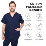 Unisex Navy Medical Scrubs Pants for All Sizes