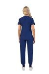 Women's V-Neck Scrub Set with Jogger Pants