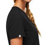 FIGS Catarina Women's One-Pocket Scrub Top - Black