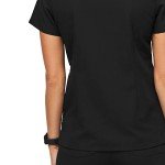 FIGS Catarina Women's One-Pocket Scrub Top - Black