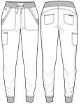Med Couture Women's Ultra Soft Jogger Scrubs - Black