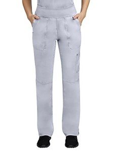 Healing Hands Women's Yoga Scrub Pants - Grey