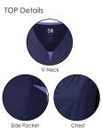 Women's Navy 4-Way Stretch Scrubs Set