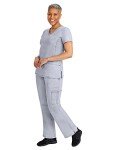 Healing Hands Women's Yoga Scrub Pants - Grey