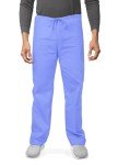 Adar Universal Unisex Drawstring Scrubs - Ceil Blue