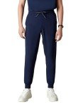 Men's Navy Drawstring Scrubs Jogger Pants with Pockets
