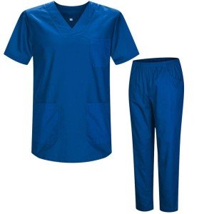 MISEMIYA Unisex Medical Scrub Set with Pants
