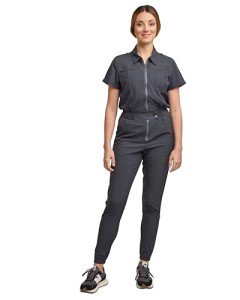 Women's Green Town Scrub Jumpsuit with Pockets