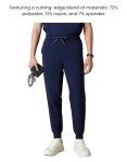 Men's Navy Drawstring Scrubs Jogger Pants with Pockets