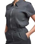 Women's Green Town Scrub Jumpsuit with Pockets