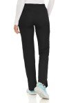 MediChic Women's Black 6-Pocket Stretch Scrub Pants