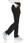 MediChic Women's Black 6-Pocket Stretch Scrub Pants