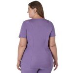 Hanes Women's Moisture-Wicking Healthcare Top - Soft Plum